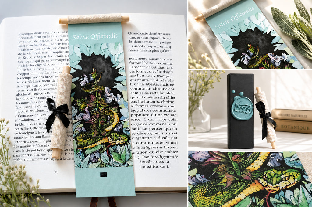 Salvia-Le Rotulus/Marque-page en rouleau